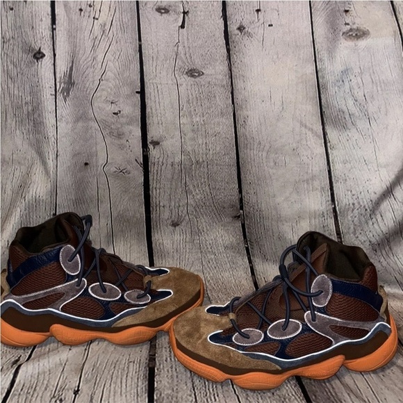 Adidas Yeezy 500 High Tactical Orange Authentic GW2873 Size 12 High Top Sneaker - Picture 2 of 9